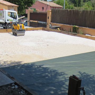 Réalisation d'un terrain de boules à Puyricard - Pendant